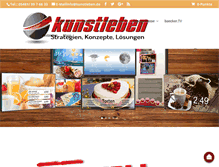 Tablet Screenshot of kunstleben.de
